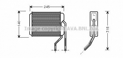 AVA QUALITY COOLING dw6026 -  Теплообменник, отопление салона